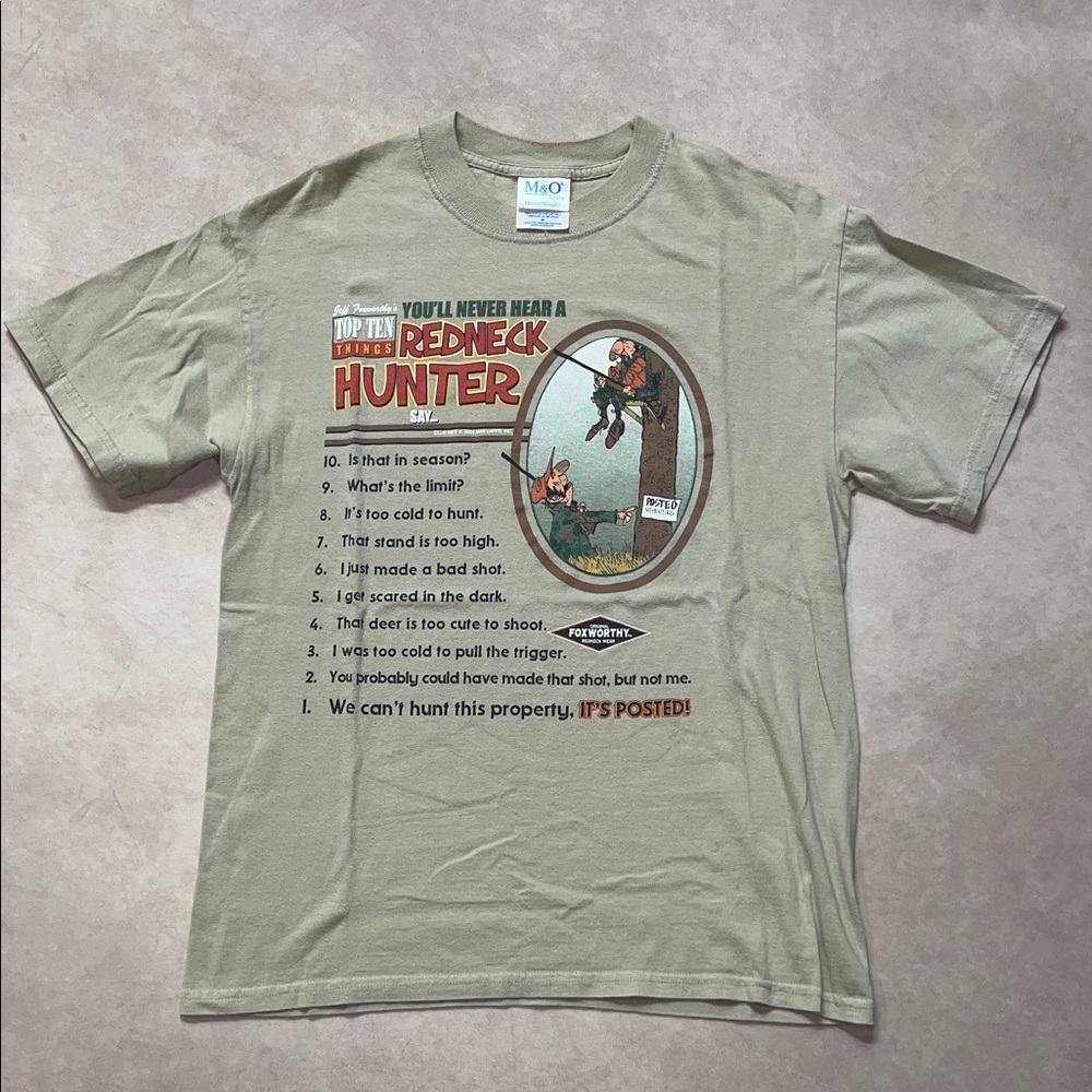 Jeff Foxworthys Top Ten Things Original Foxworthy Redneck Wear T-Shirt